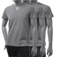 PRADA[プラダ]　ＶネックＴシャツ３枚セット[ヘザーグレー]