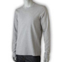 PRADA[プラダ]　長袖インターロックＴシャツ[ヘザーグレー]