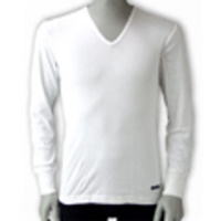 Paul Smith[ポール・スミス]　長袖ＶネックＴシャツ[ピュアホワイト]