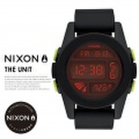 NIXON ニクソン リストウォッチ THE UNIT ALL BLACK/RED A197760 7V9217