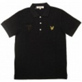 LYLE&SCOTT ポロシャツ-モノトーン盾エンブレム(Black) LSA-10S-PL02