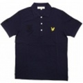 LYLE&SCOTT ポロシャツ-モノトーン盾エンブレム(Navy) LSA-10S-PL02