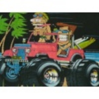 L★古着Tシャツ 80年代 WAVEWARRIORS 黒