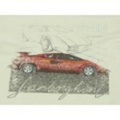 L★古着Tシャツ 80年代 ランボルギーニカウンタック 白
