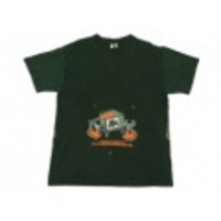 L★古着Tシャツ PAPER TIGER TV マルチプリント 黒