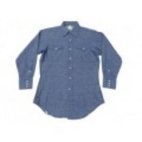 L★古着ウエスタンシャツ 70年代 ラングラー 紺