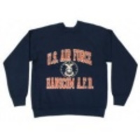 L★古着スウェット 80年代 エアフォース 紺