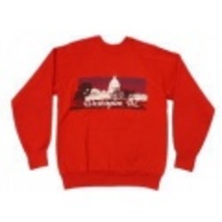 L★古着スウェット 80年代 ホワイトハウス 赤