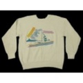 L★古着スウェット 80年代 ヨット 白