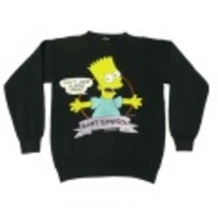 L★古着スウェット 90年代 シンプソンズ 黒