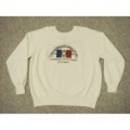 L★古着スウェット　80年代　フランス　百合の紋章　白