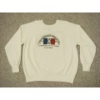 L★古着スウェット　80年代　フランス　百合の紋章　白