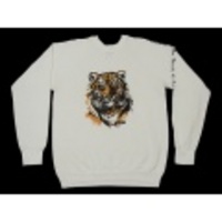 L★古着スウェット　90年代　トラ　白