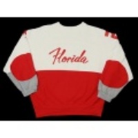 L★古着スウェット　90年代　フロリダ　白Ｘ赤Ｘグレー