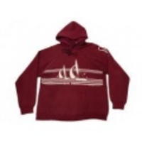 L★古着スウェットパーカー80sヨットカリフォルニアエンジ