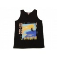 L★古着タンクトップ80年代サーフィン黒