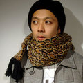 LEOPARD SCARF(YR/NewYorkHat):イエロールビー[YELLOWRUBY]