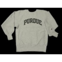 L★古着チャンピオンリバースウィーブ PURD グレー霜降