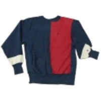 L★古着チャンピオンリバースウィーブ90sマルチパターン紺