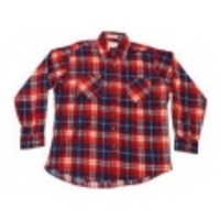 L★古着ネルシャツ 80年代 紺×赤