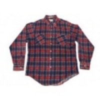 L★古着ネルシャツ 80年代 紺×赤チェック