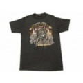 L★古着ハーレーTシャツ　90年代　オオカミ　薄黒