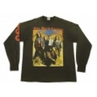 L★古着バンド長袖Tシャツ90sブラッククロウズ黒