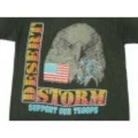 L★古着ビンテージTシャツ 80s デザートストーム 黒