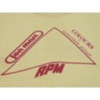 L★古着ビンテージTシャツ 80年代 RPM 染込 薄ベージュ