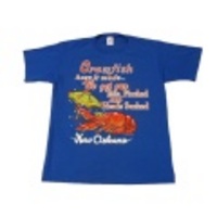 L★古着ビンテージTシャツ 80年代 ロブスター 青