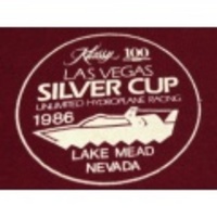 L★古着ビンテージTシャツ 80年代 競艇 エンジ