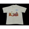 L★古着ビンテージTシャツ 80年代 登山 グレー霜降