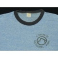 L★古着ビンテージTシャツ70sヨセミテ公園染込紺霜降