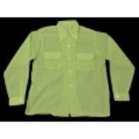 L★古着ビンテージシャツ 50年代 ピルグリム 黄緑