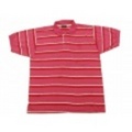 L★古着ポロシャツ　ピンクボーダー