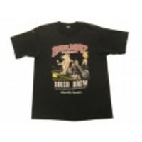 L★古着モーターサイクルTシャツ　90年代 クマ立ち小便黒