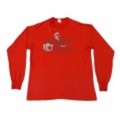 L★古着長袖Tシャツ 80年代 カウボーイ 赤