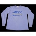 L★古着長袖Tシャツ 80年代 足あと 薄紫