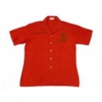 L★古着半袖シャツ 80年代 グラスホッパー、グラス 赤