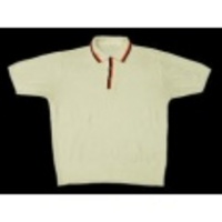 L★古着半袖ニット 70年代 白他