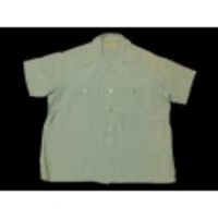 L★古着半袖ビンテージシャツ40年代Boldwinレーヨングレー