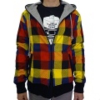 M2SQUARED　マルチブロックチェックリバーシブルパーカー