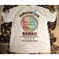 20%OFFハワイアンエアライン/パンの木MAHALO半袖Tシャツ/,ホワイト(ブラウン文字)