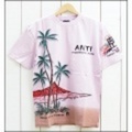 ANTI半袖プリントＴシャツ「HawaiianPalmTree」