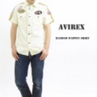 AVIREX【アビレックス】ランダムワッペンミリタリーシャツ【送料無料】