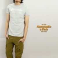Abercrombie&Fitch【アバクロンビー＆フィッチ】ワッペン＆刺繍Ｔシャツ【送料無料】