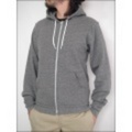 American Apparel Salt and Pepper Zip Hoody Zinc / アメリカンアパレル ソルトアンドペッパー ジップアップパーカー Zinc