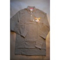 American Living  Long Sleeve Big Eagle Polo Shirt【Avery Heather】