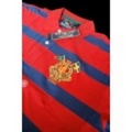 American Living Short Sleeves Striped Polo“RED/BLUE”