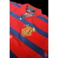 American Living Short Sleeves Striped Polo“RED/BLUE”